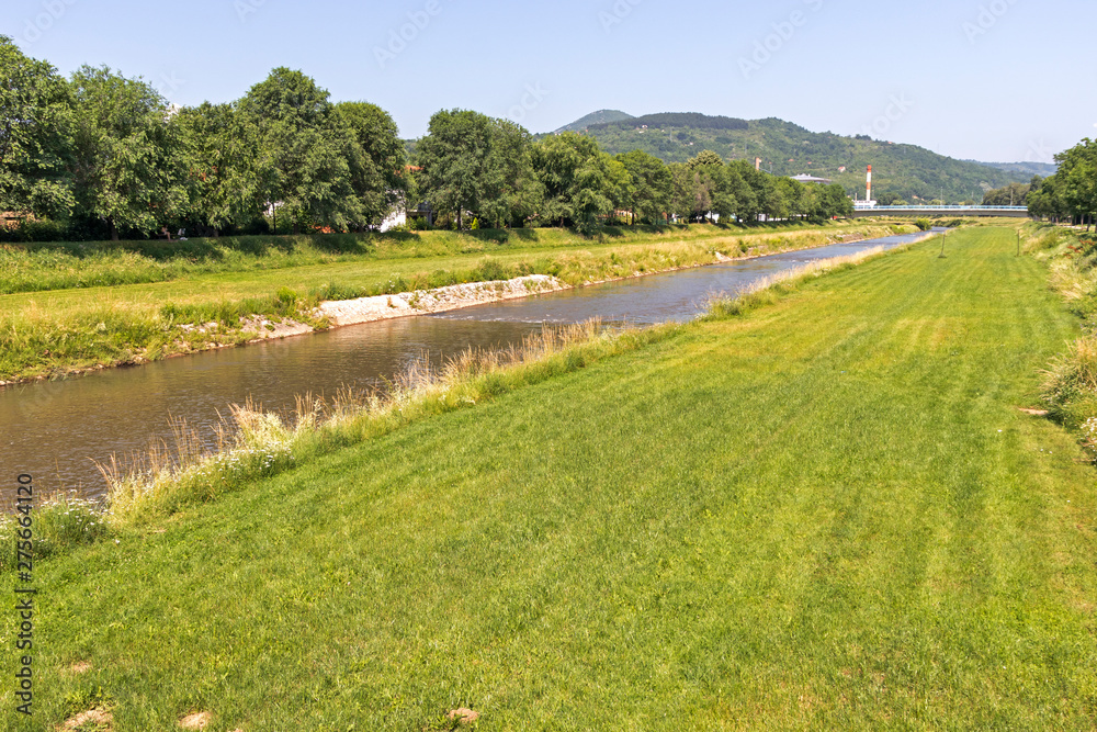 River Nishava, passing through the town of Pirot, Serbia