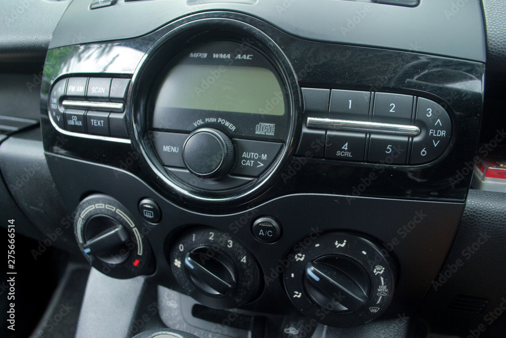 Car dashboard, radio, turn signal, mirror system and other panel Car dashboard, radio, turn signal, mirror system and other panel