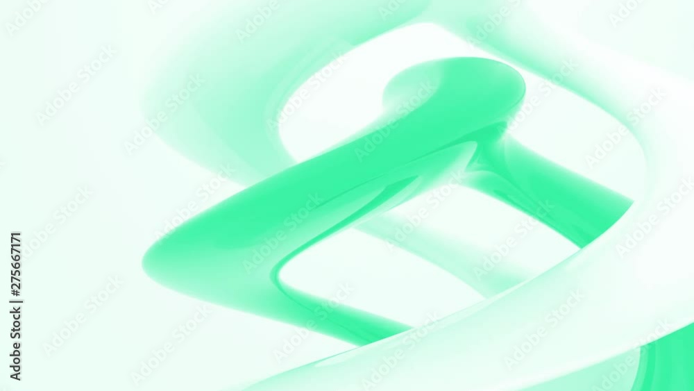 Abstaract liquid lines rotating. 4k 3d render animation. Seamless loop ...