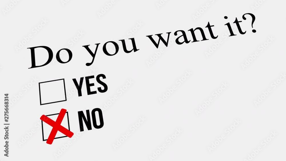 Question and answer. Do you want it – No. Survey.