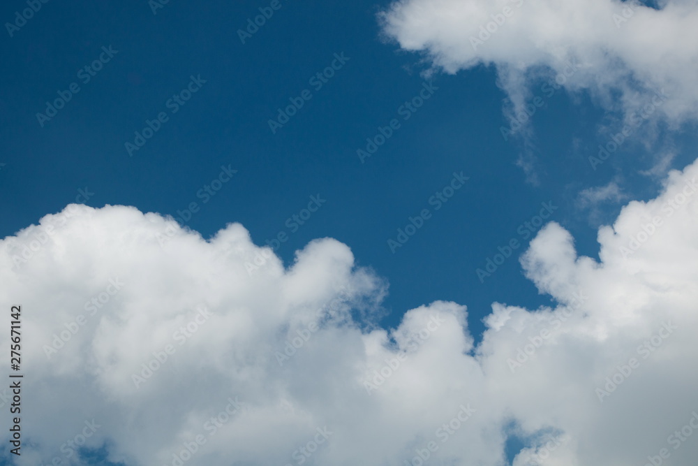 cumulus cloudy and blue sky .