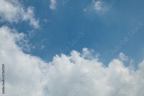 cumulus cloudy and blue sky .