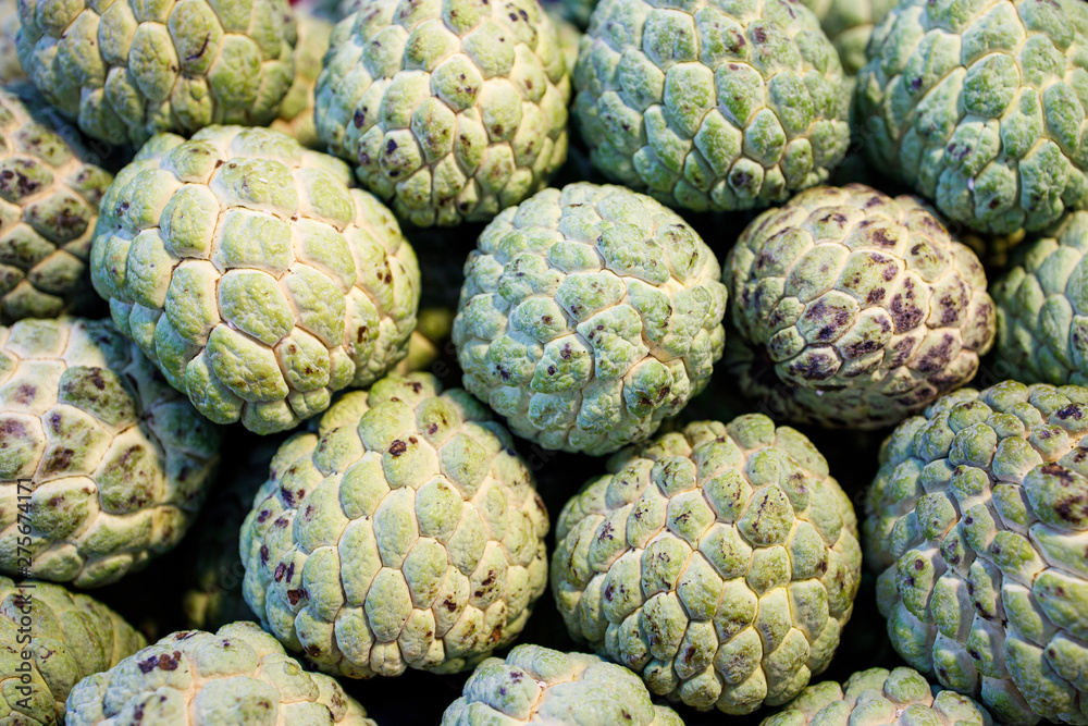 Sugar Apple or Custard Apple in the market Sugar Apple or Custard Apple in the market