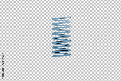 blue Wavy 3D illustration on transparent background