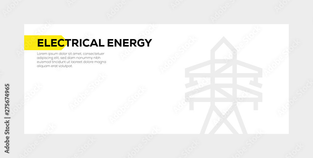 ELECTRICAL ENERGY BANNER CONCEPT