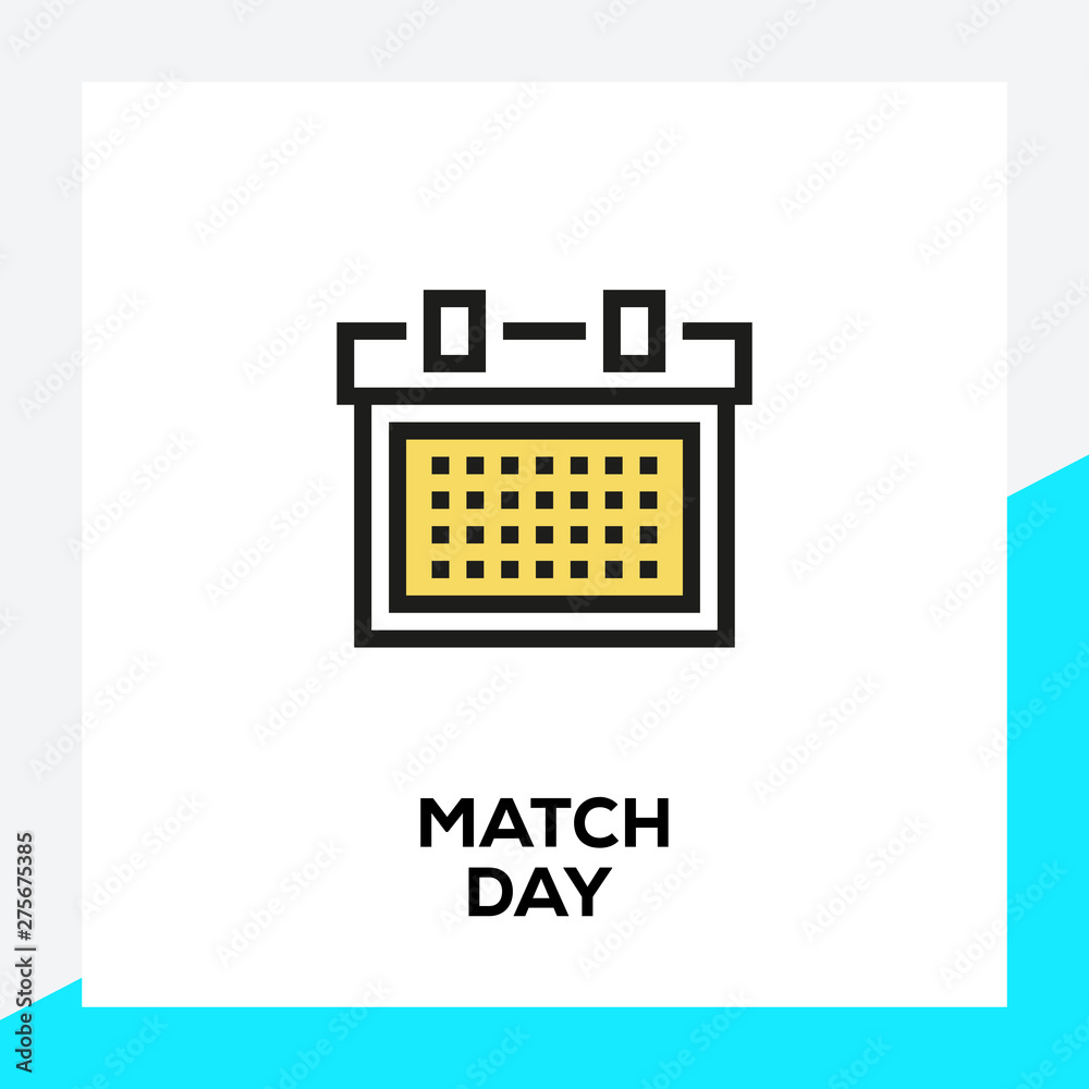 MATCH DAY LINE ICON SET