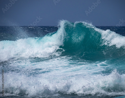 Crashing waves at Shete Boka National park  curacao