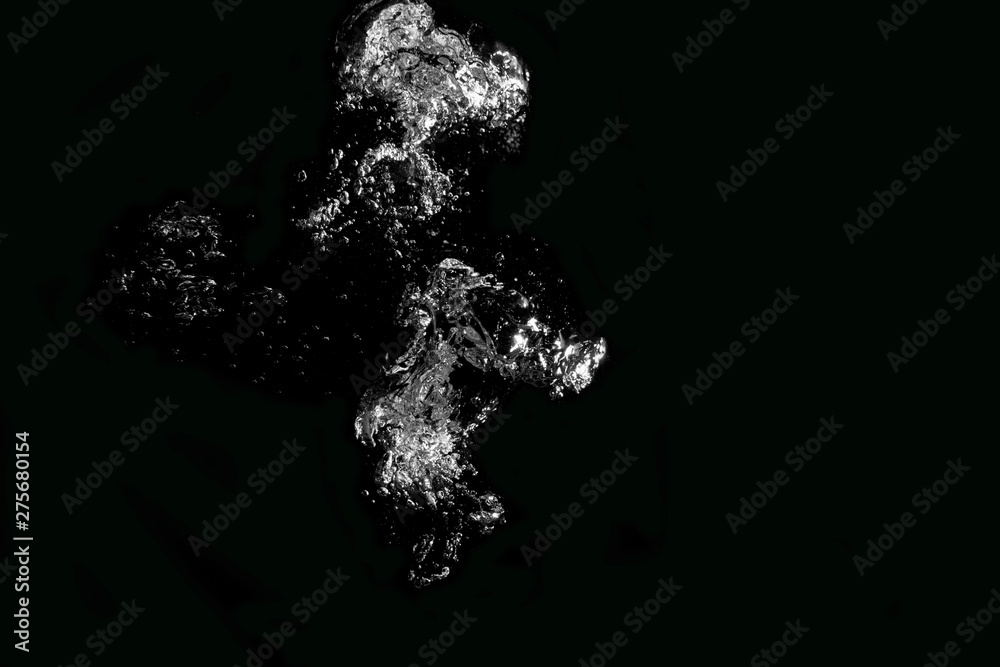 White bubbles under the water background White bubbles under the water background