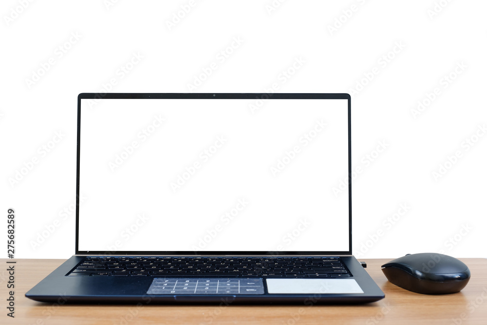 Laptop on wood. Laptop on wood.