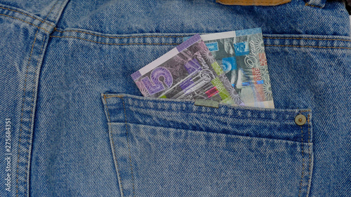 Banknotes in the pocket