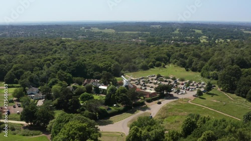Aerial view of Wimbledon common and windmill  photo