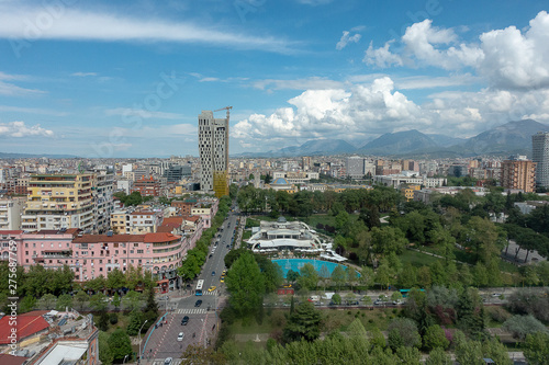 Blick auf Tirana