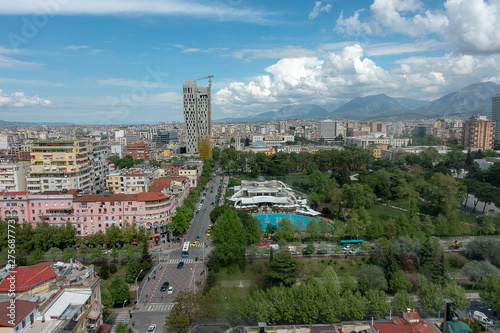 Blick auf Tirana