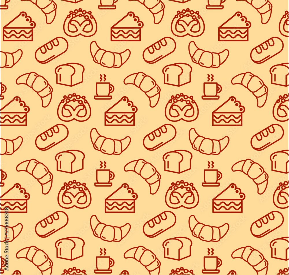 bakery background vector