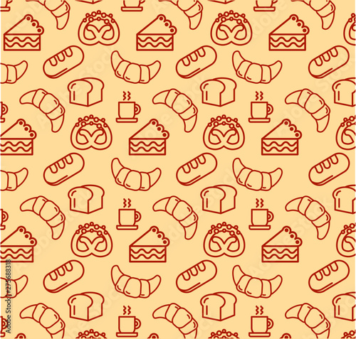 bakery background vector