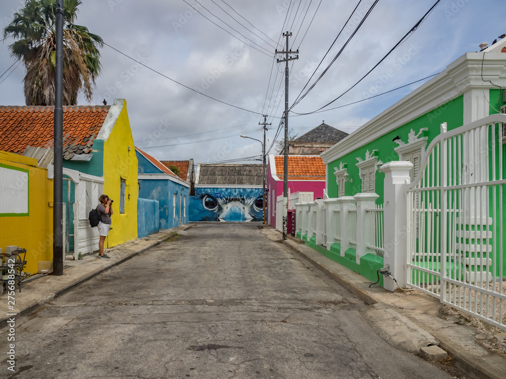   Otrobanda World Heritage Site  Views around the small Caribbean island of Curacao