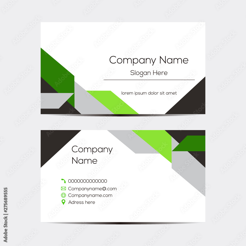 Fototapeta premium Vector design for Business Card. Abstract Background Vector Template