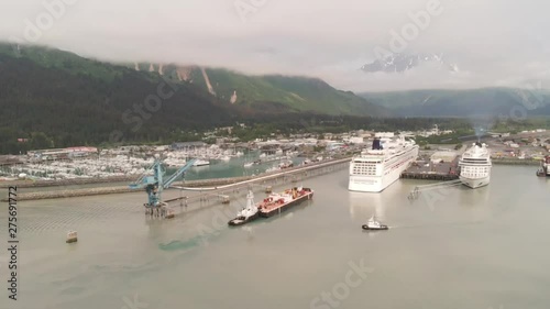 Cruise ship season in Seward, Alaska  photo