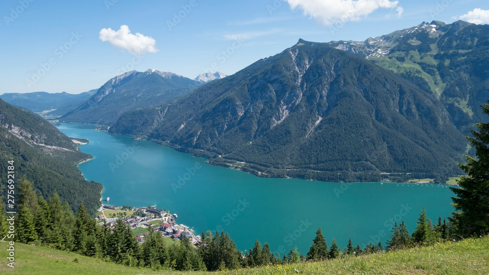 Achen lake in Austria with beautiful blue water