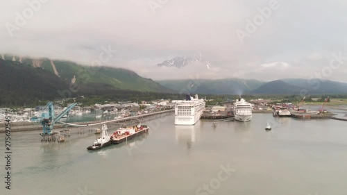 Cruise ship season in Seward, Alaska  photo