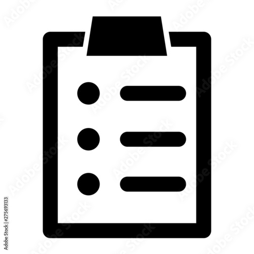 Check list icon vector. Check list symbol illustration.