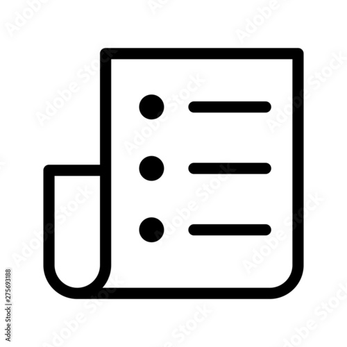 Check list icon vector. Check list symbol illustration.