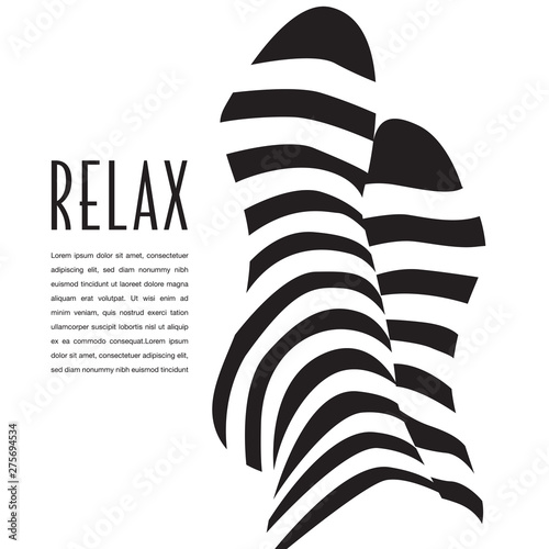 PriA relaxation graphic that can also be used as an icon.  Great for vacation poster. nt photo