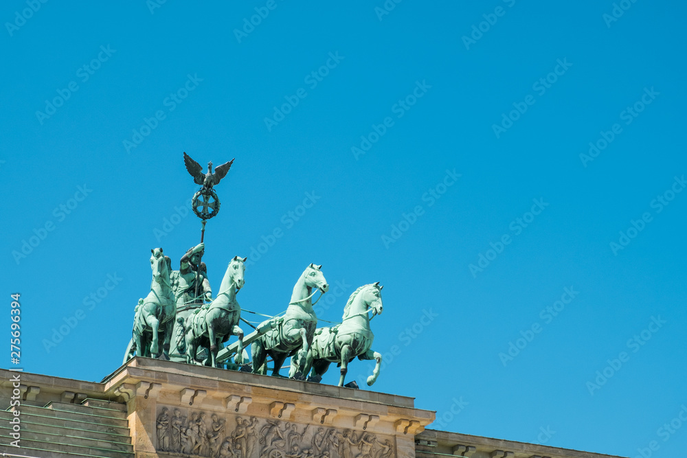 Top of  Brandenburger Tor - Berlin Germany - Brandenburg Gate