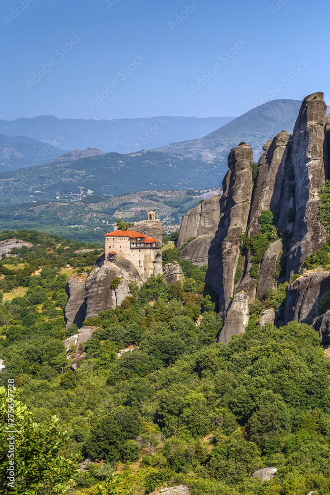 View of monastery of St. Nicholas Anapausas, Greece