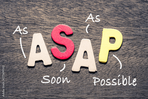 ASAP Wood Letters Acronym