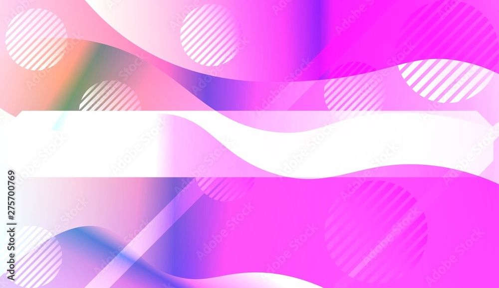 Fototapeta premium Geometric Pattern With Lines, Wave. For Flyer, Brochure, Booklet And Websites Design Vector Illustration with Color Gradient.