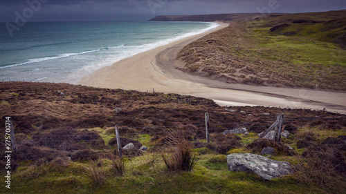 Mid December Outer Hebrides Scotland.  Tolsta  beach in Stornoway, beautifully bold & uncluttered. © Paul