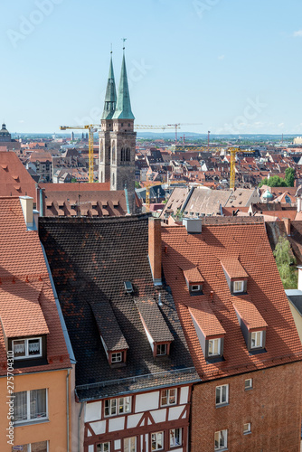 Nuremberg old town skyline