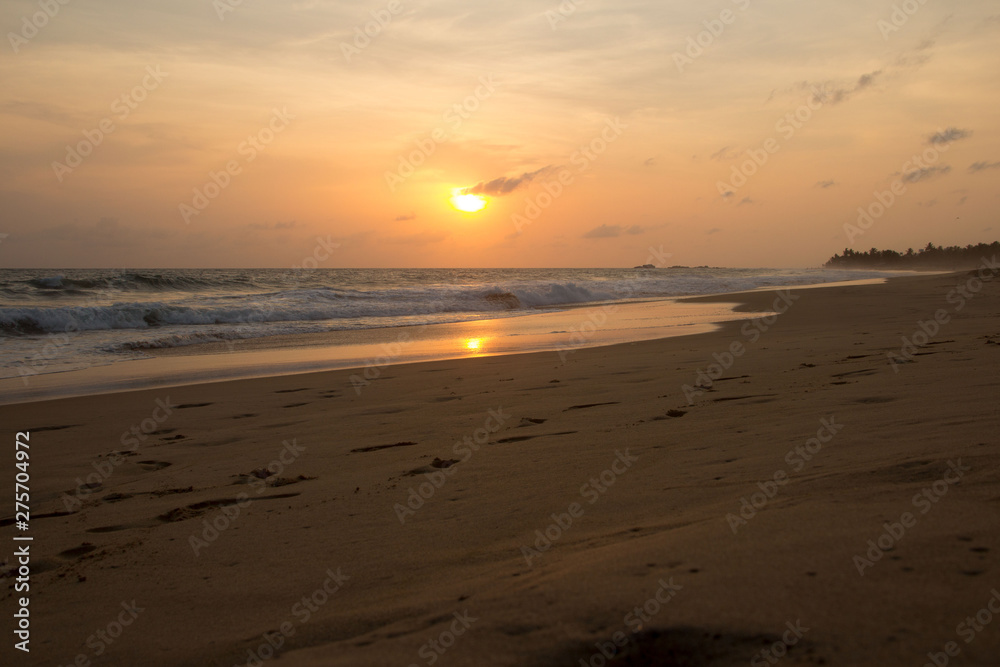sunset in Sri Lanka