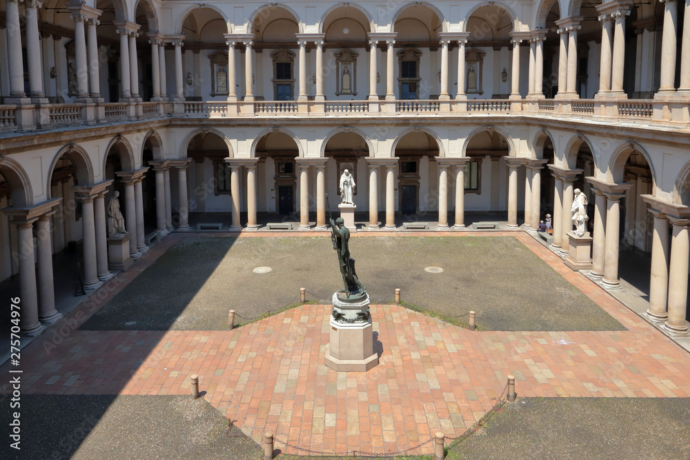 Obraz premium pinacoteca di brera a milano in italia