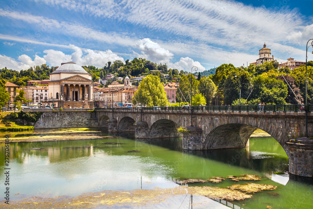 Fototapeta premium River Po, Turin. Italy