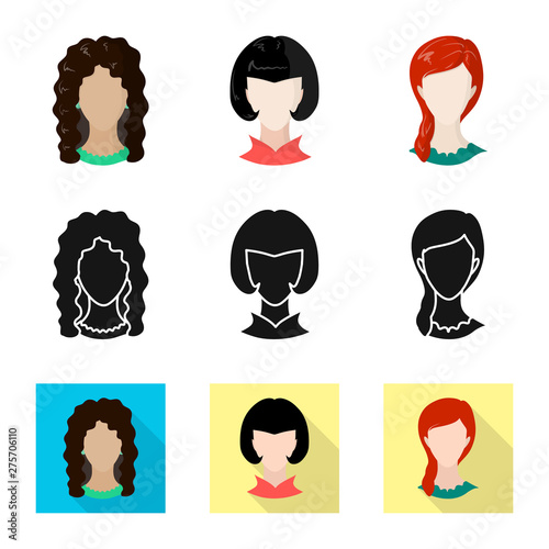 Isolated object of professional and photo symbol. Collection of professional and profile vector icon for stock.