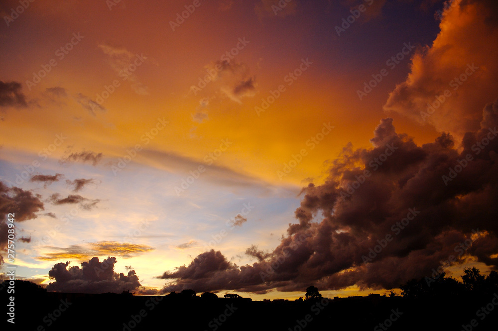 Fototapeta premium Sunset in Brasilia Brazil