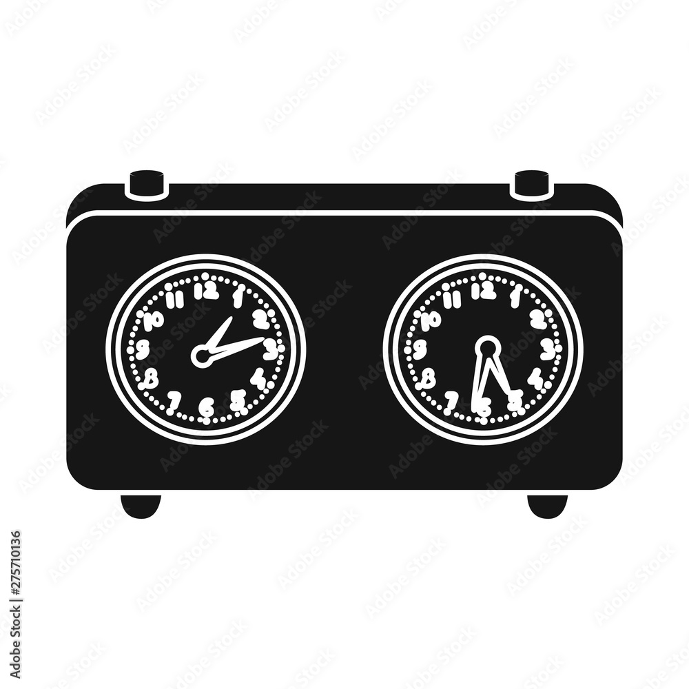 Isolated object of clock and timer symbol. Set of clock and checkmate vector icon for stock. Isolated object of clock and timer symbol. Set of clock and checkmate vector icon for stock.