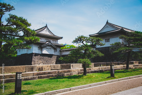 Inside Osaka castle gardens   Japan