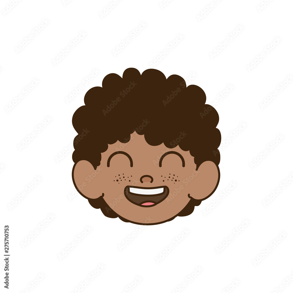 head of baby boy smiling with white background head of baby boy smiling with white background