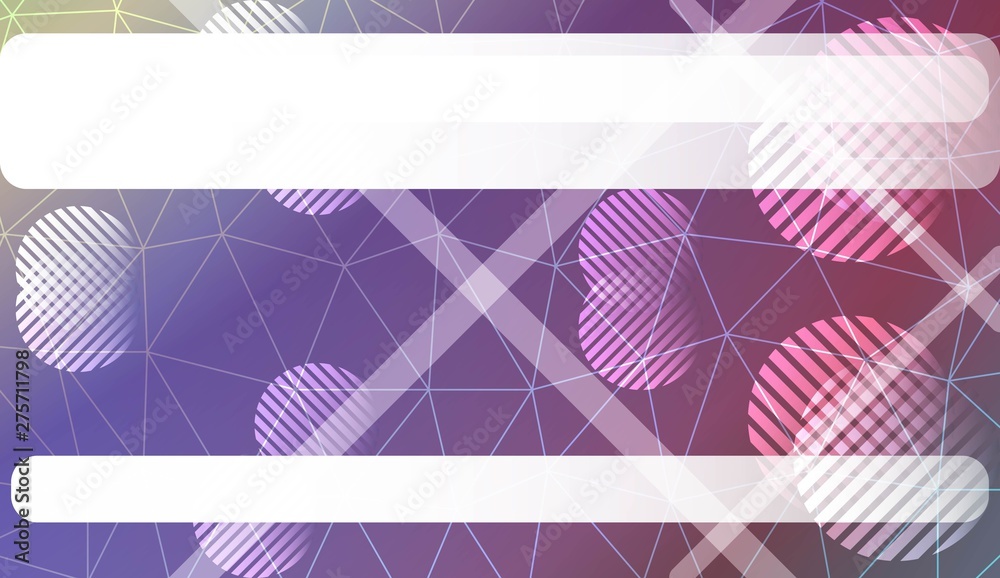 Fototapeta premium gradient color illustration in a triangles, line, circle, space for text style. Smart business design. Vector illustration.