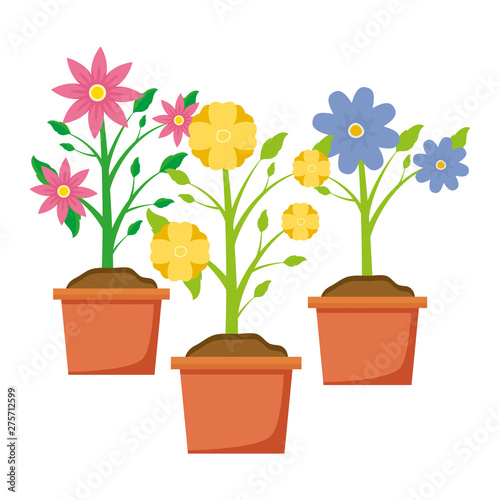 tools decoration gardening flat design