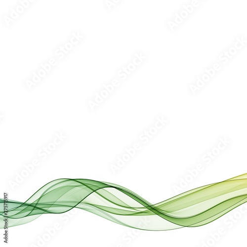 Vector green abstract wave. layout for advertising. eps10