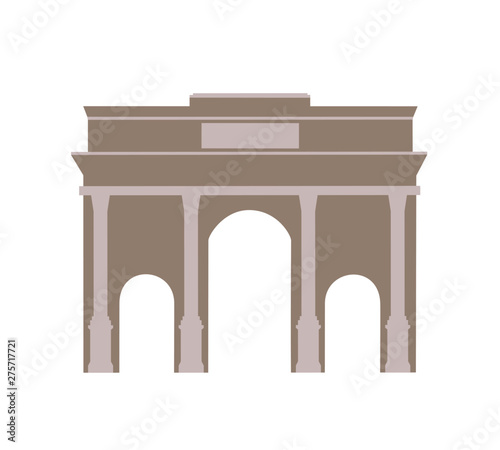Triumphal arch - High detailed isolated vector  photo