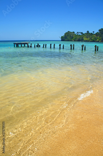 Exotic jamaican beach