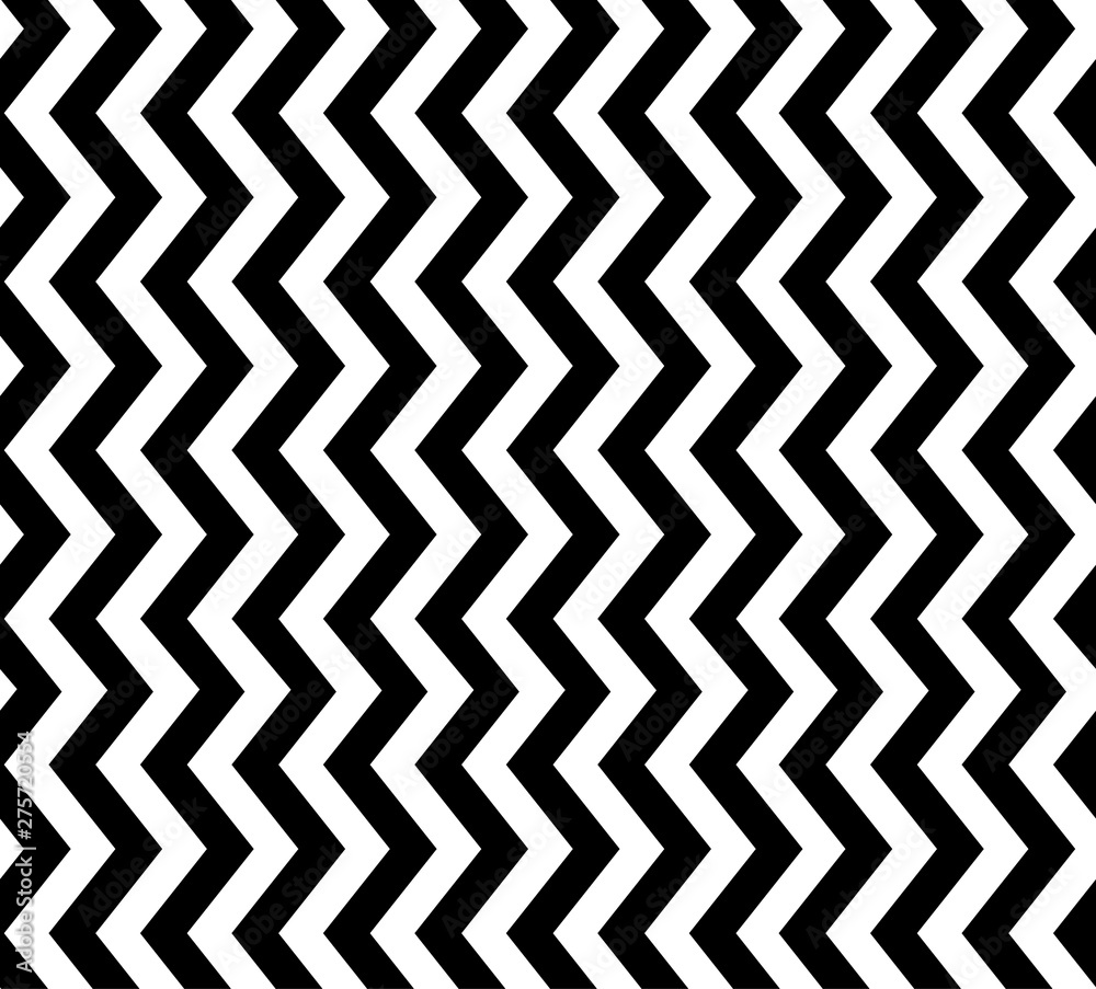 Simple vertical black chevron pattern on white