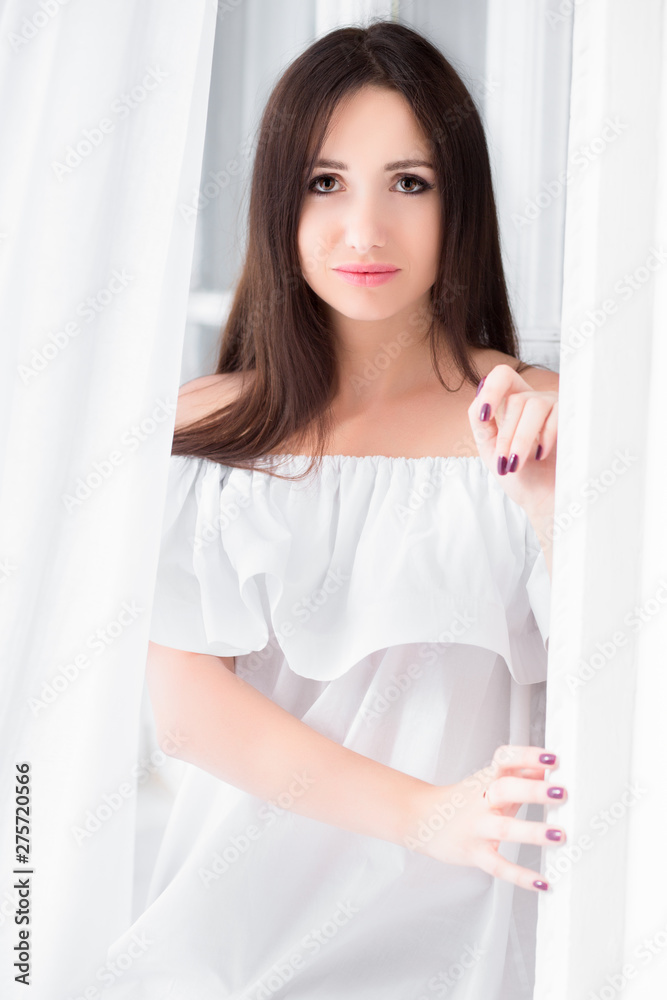 Portrait of a nice brunette.