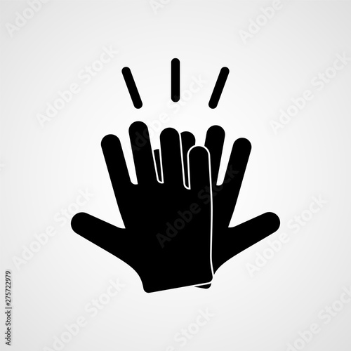 High five icon. Hands celebrating with a high-five. Vector