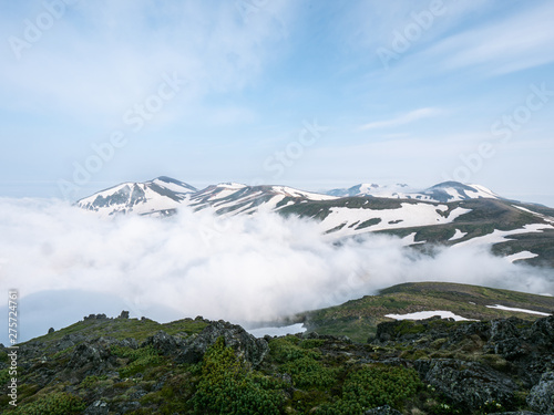 白雲岳 大雪山 ゼブラ模様